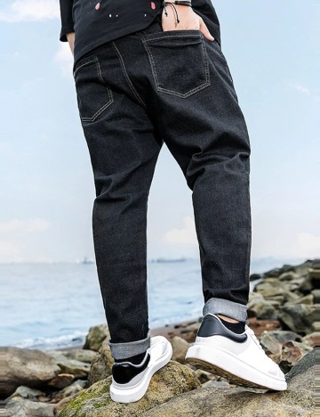 Jeans Shein MANFINITY, negru
