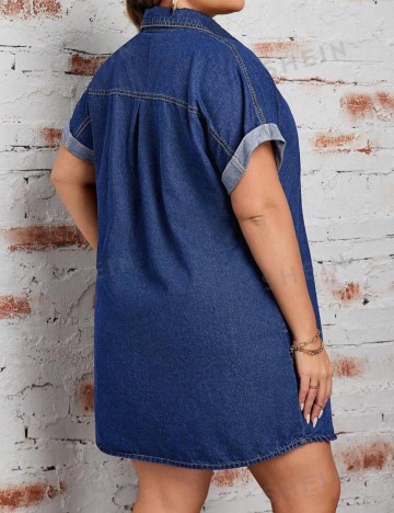 Rochie de blugi Shein Curve+, albastru