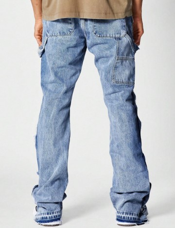 Jeans Shein SUMMON, albastru
