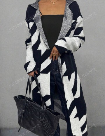 Cardigan lung Shein, mix culori