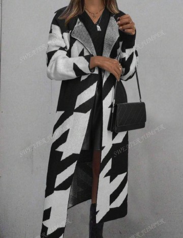 Cardigan lung Shein, mix culori