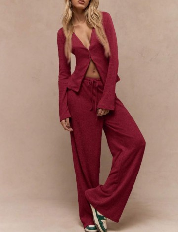 Compleu Shein Missguided, vișiniu
