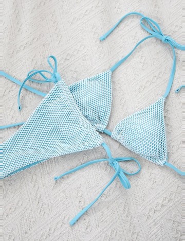 Costum de baie Shein, albastru