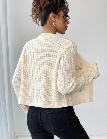 Cardigan Shein, crem