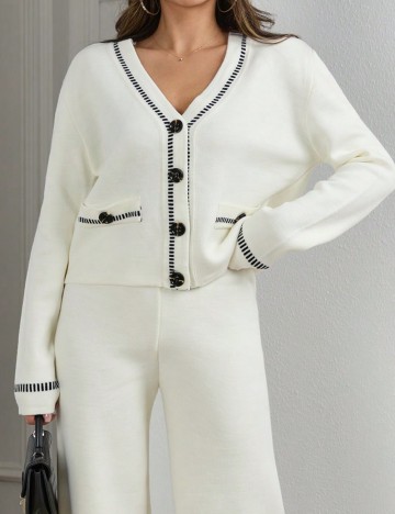 Cardigan Shein, crem