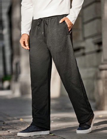 Pantaloni Shein MANFINITY, negru