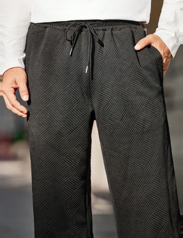 Pantaloni Shein MANFINITY, negru