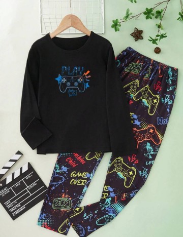 Compleu pijamale Shein, mix culori