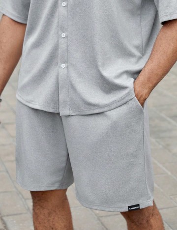 Pantaloni scurți Shein MANFINITY, gri