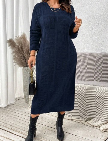 Rochie maxi Shein Curve+, albastru