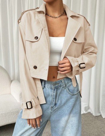 Trench Shein, crem