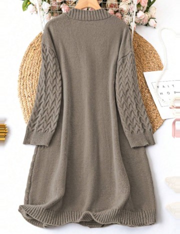 Cardigan Shein Curve+, maro