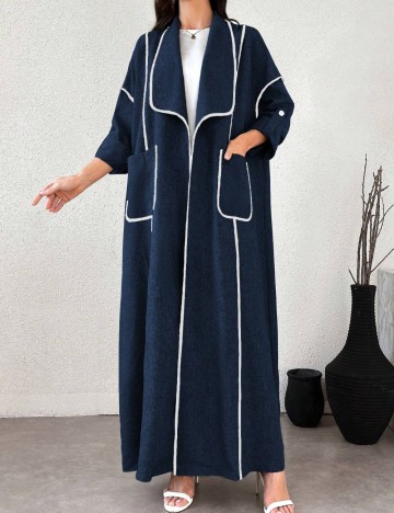 Cardigan lung Shein, albastru