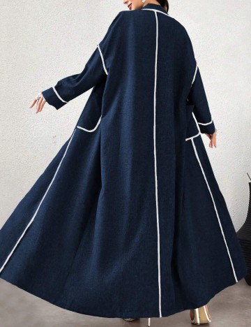 Cardigan lung Shein, albastru