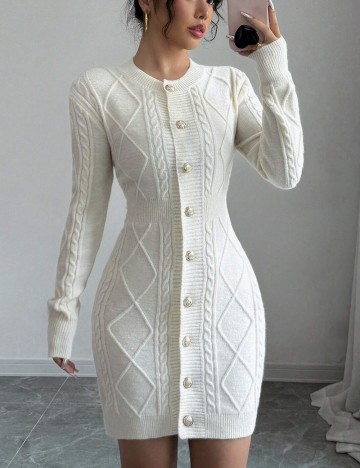 Rochie mini Shein, crem