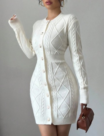 Rochie mini Shein, crem