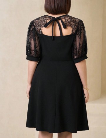 Rochie mini Shein Curve+, negru