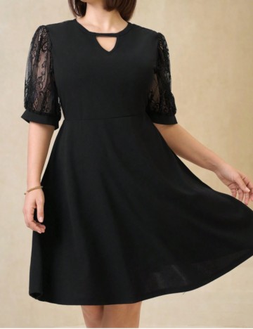 Rochie mini Shein Curve+, negru