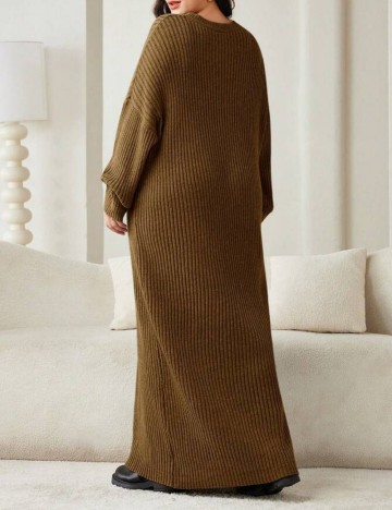 Rochie maxi Shein Curve+, maro