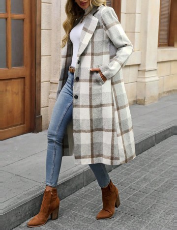 Palton Shein Curve+, mix culori