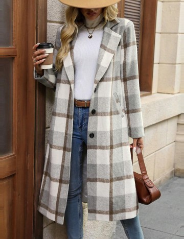 Palton Shein Curve+, mix culori