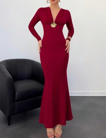 Rochie maxi Shein, vișiniu