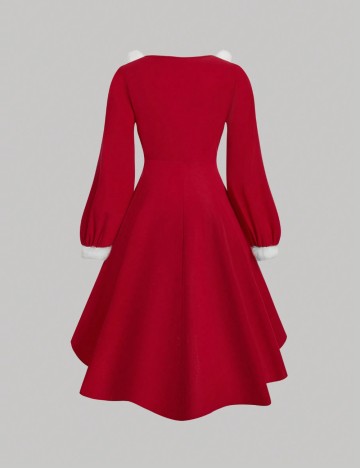 Rochie midi Shein Curve+, roșu