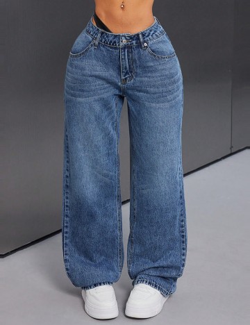 Jeans Shein, albastru