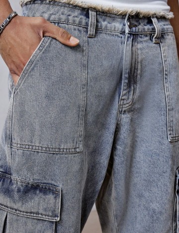 Jeans Shein, albastru