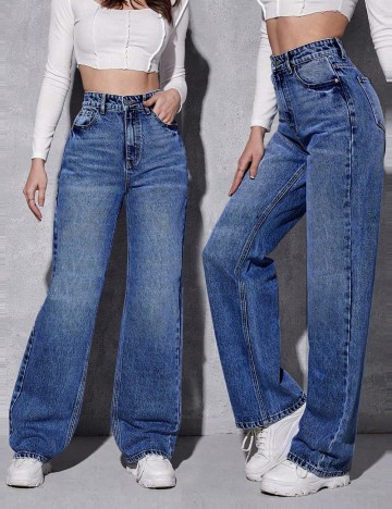 Jeans Shein, albastru