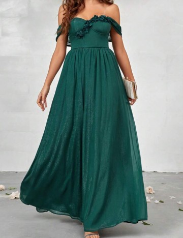 Rochie de ocazie Shein Belle, verde