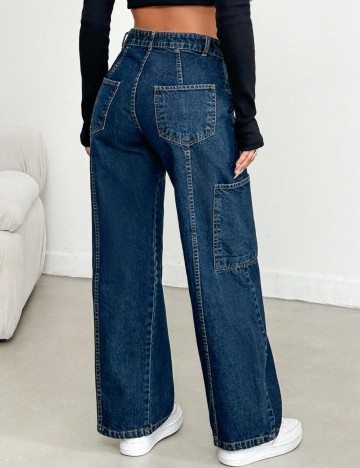 Jeans Shein, albastru