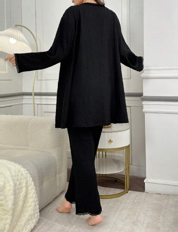 Set pijamale Shein, negru
