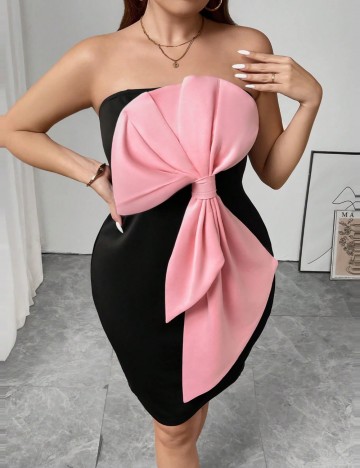 Rochie mini Shein Curve+, negru