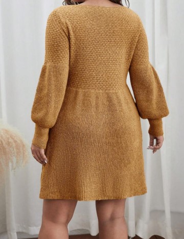 Rochie mini Shein Curve+, cărămiziu