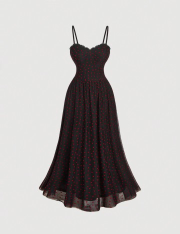 Rochie midi Shein Curve+ MOD, negru