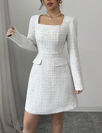 Rochie mini Shein, alb