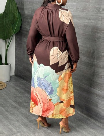 Rochie dreptă Shein Curve+, mix culori