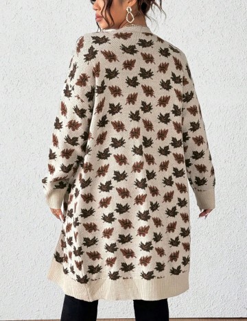 Cardigan Shein Curve+, crem