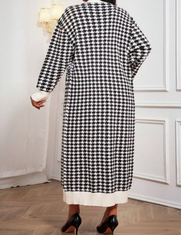 Cardigan lung Shein Curve+, mix culori
