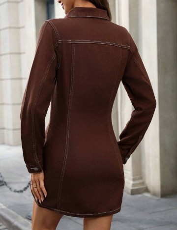 Rochie de blugi Shein, maro