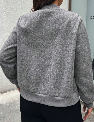 Jachetă Shein Curve+, gri