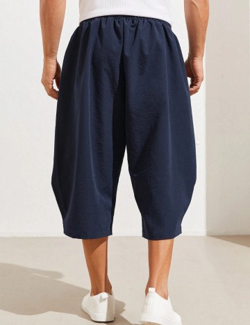 Pantaloni scurți Shein MANFINITY, bleumarin