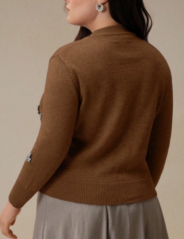 Pulover Shein Curve+ Anewsta, maro