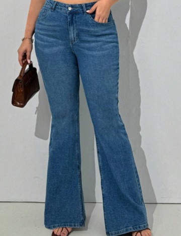 Jeans Shein Curve+, albastru