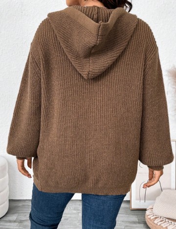 Cardigan Shein Curve+, maro