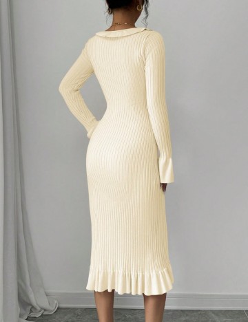 Rochie midi Shein, crem