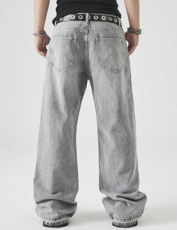Jeans Shein MANFINITY, gri