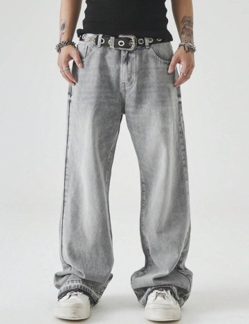 Jeans Shein MANFINITY, gri