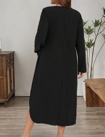 Rochie midi Shein Curve+, negru